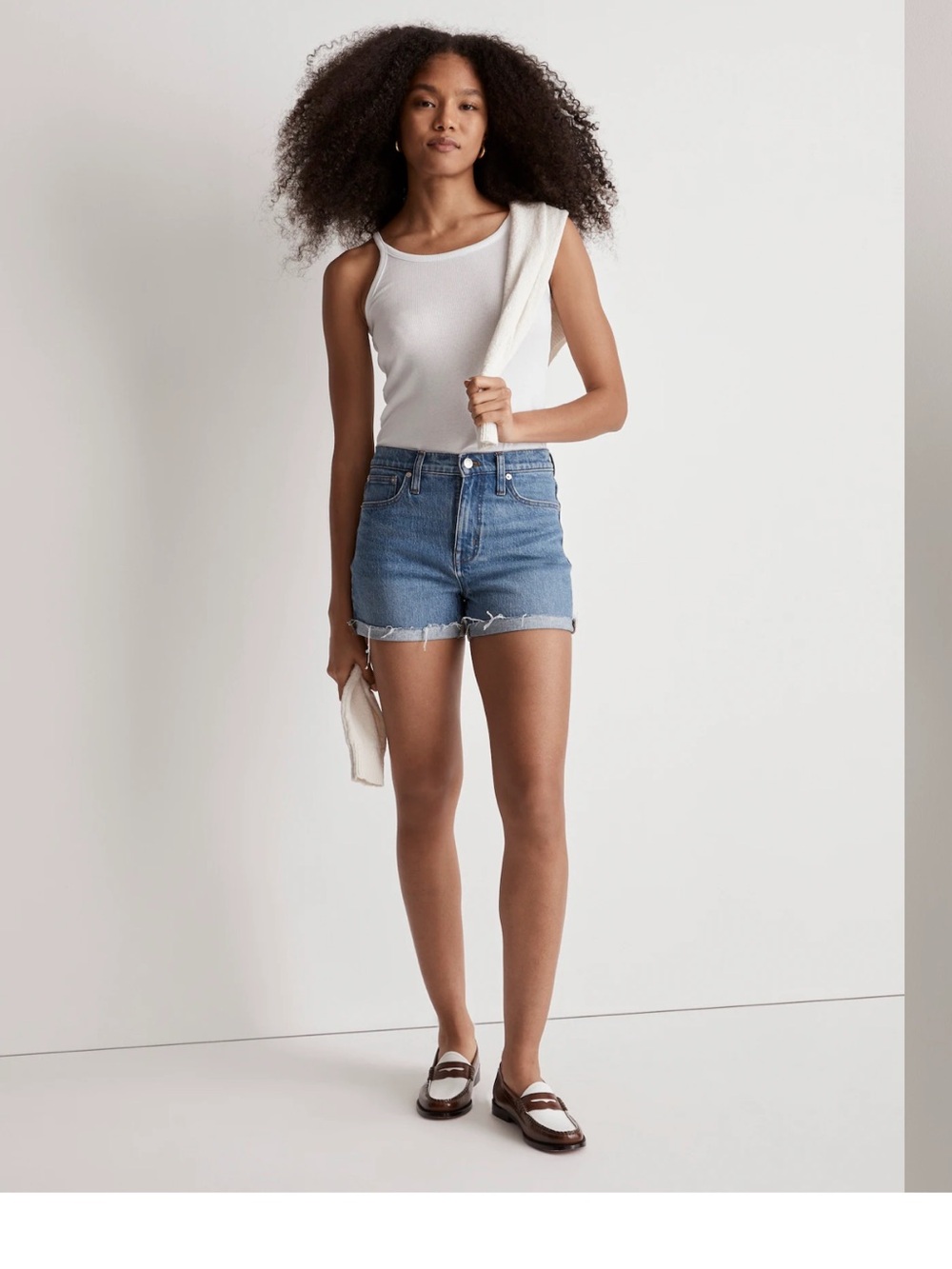 Madewell Women's High Rise Denim Jean Shorts in Medium Wash Size 24